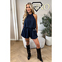 NAVY BLUE - 'ESTELLE PLAYSUIT' - CROCHET LACE PLAYSUIT