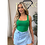 GREEN - 'NOVA BASIC TOP' - SEAMLESS HEMD TOP