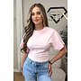 PINK - 'NOAMI TOP' - PREMIUM QUALITY SNATCHED TEE