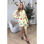 YELLOW - 'SAVANNAH DRESS' - WRAP ON TROPICAL DRESS