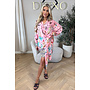 PINK - 'SAVANNAH DRESS' - WRAP ON TROPICAL DRESS