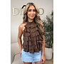 CHOCO - 'MIRAI TOP' - CUTE OPEN BACK RUFFLE TOP