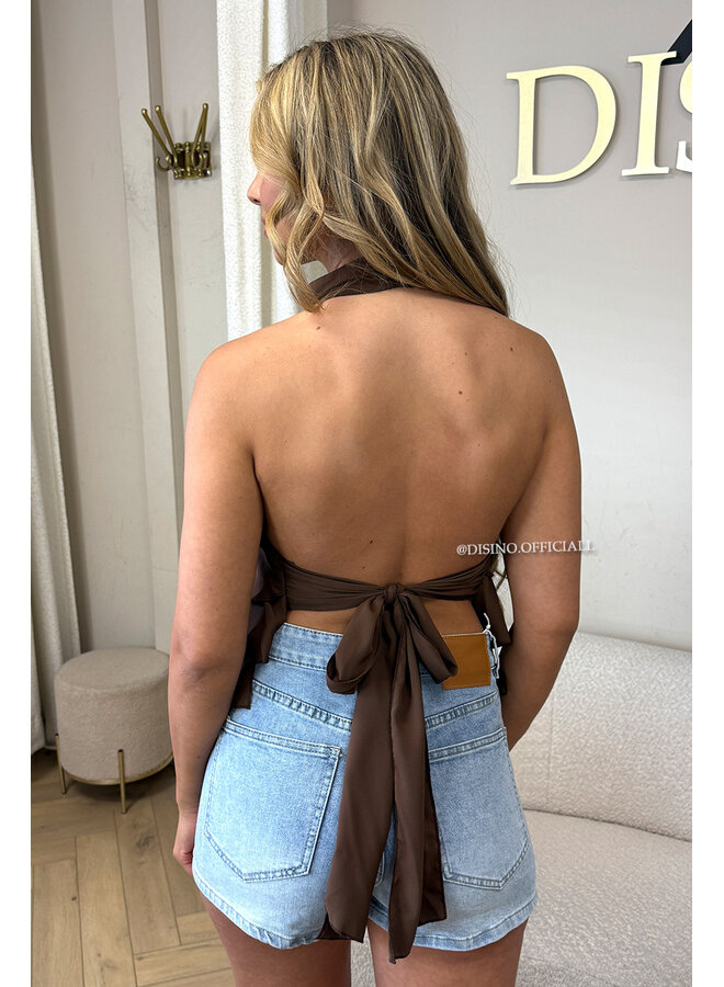 CHOCO - 'MIRAI TOP' - CUTE OPEN BACK RUFFLE TOP