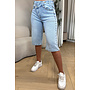 LIGHT BLUE - 'REGGIE JORTS' - STRETCH STUDS BERMUDA SHORT