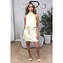 YELLOW - 'MAEVA DRESS' - CLASSY SATIN HALTER DRESS