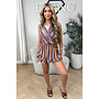 BLUE - 'MISSONI PLAYSUIT' - INSPIRED ZIGZAG RUFFLE PLAYSUIT