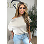 BEIGE - 'LUNA TOP' - PREMIUM QUALITY ONE SHOULDER TOP