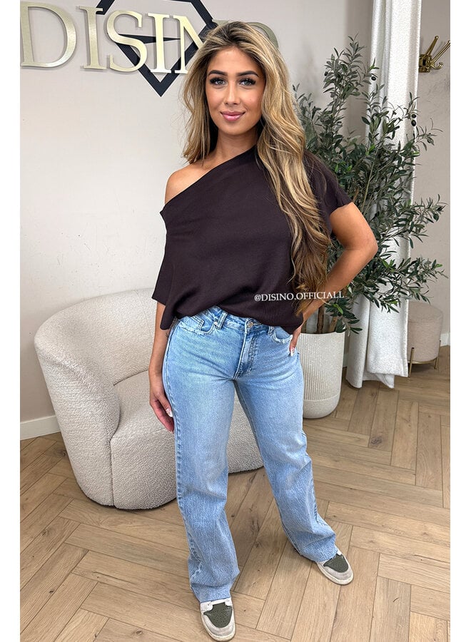 CHOCO - 'LUNA TOP' - PREMIUM QUALITY ONE SHOULDER TOP