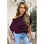 PLUM - 'LUNA TOP' - PREMIUM QUALITY ONE SHOULDER TOP