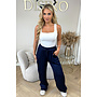 NAVY BLUE - 'SARINA' - PREMIUM QUALITY SILKY COMFY PANTS