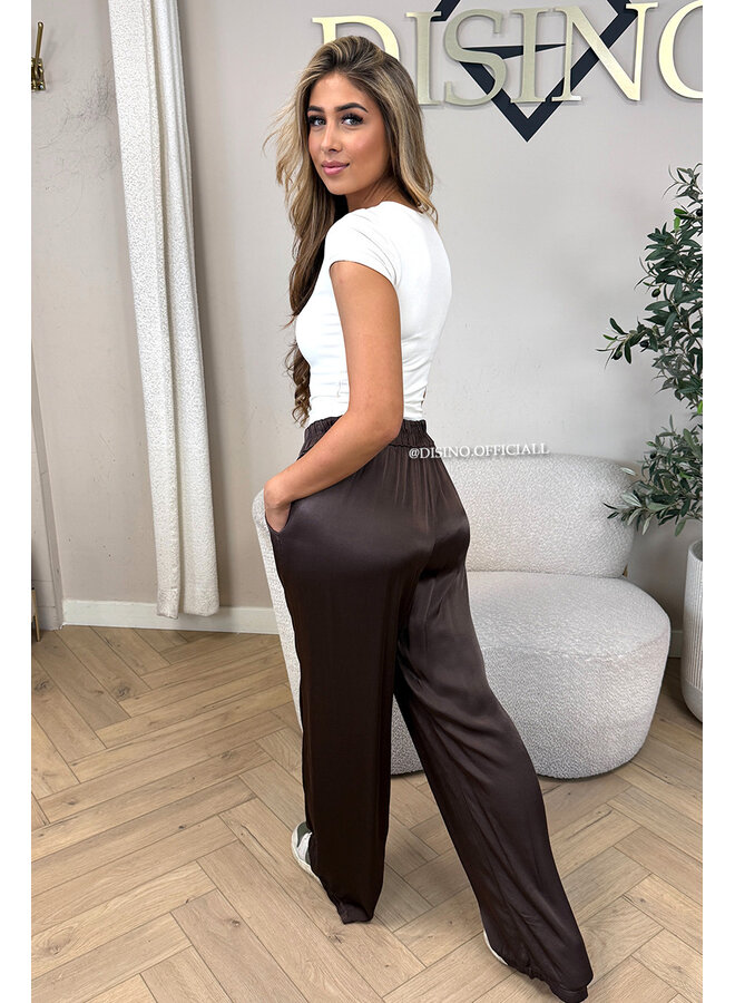 CHOCO - 'SARINA' - PREMIUM QUALITY SILKY COMFY PANTS