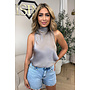 TAUPE - 'MAEVA TOP' - CLASSY SATIN HALTER TOP