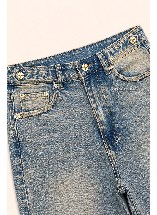 DIRTY BLUE - 'MIAMI JEANS' - PERFECT STRETCH HIGH WAIST JEANS