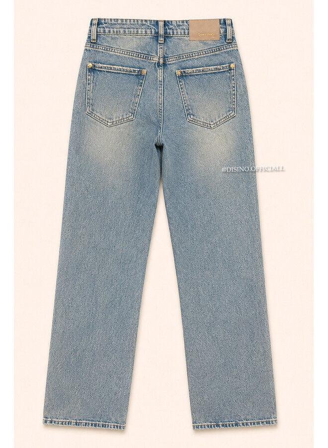 DIRTY BLUE - 'MIAMI JEANS' - PERFECT STRETCH HIGH WAIST JEANS