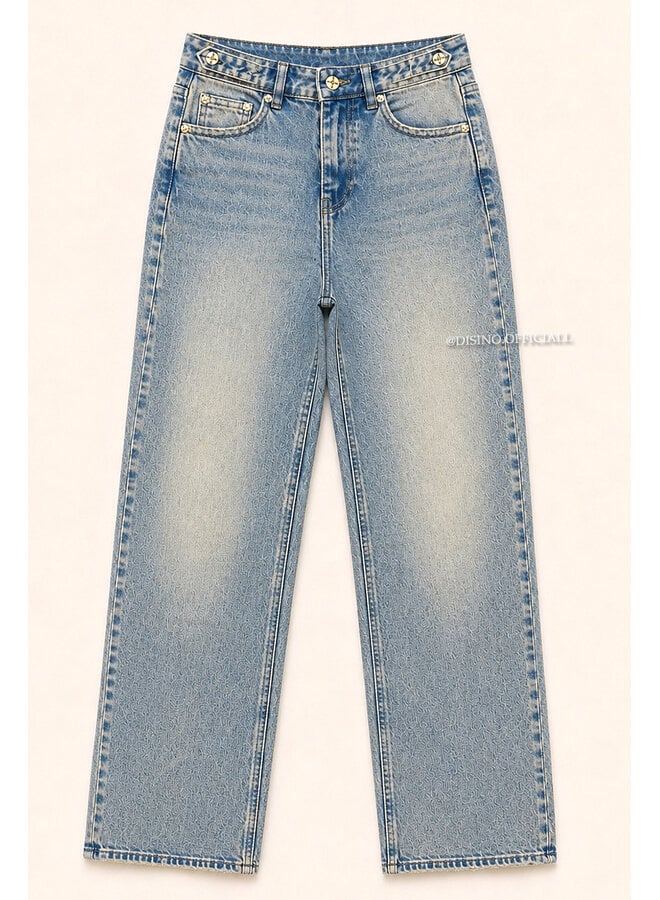 DIRTY BLUE - 'MIAMI JEANS' - PERFECT STRETCH HIGH WAIST JEANS