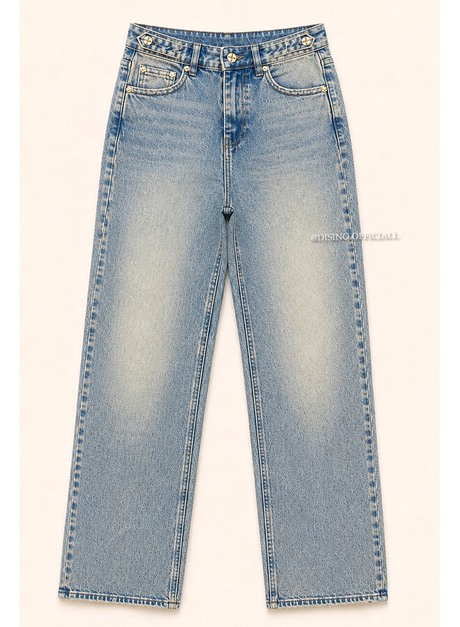 DIRTY BLUE - 'MIAMI JEANS' - PERFECT STRETCH HIGH WAIST JEANS