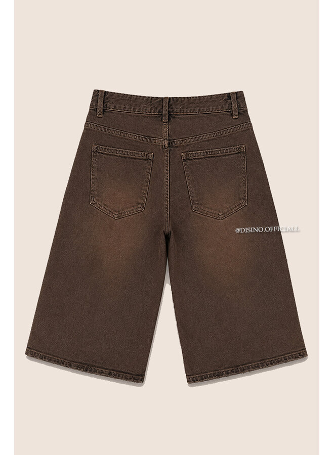CHOCO - 'AUDREY JORT' - EXCLUSIVE STRETCH DIAMONDS BERMUDA SHORT