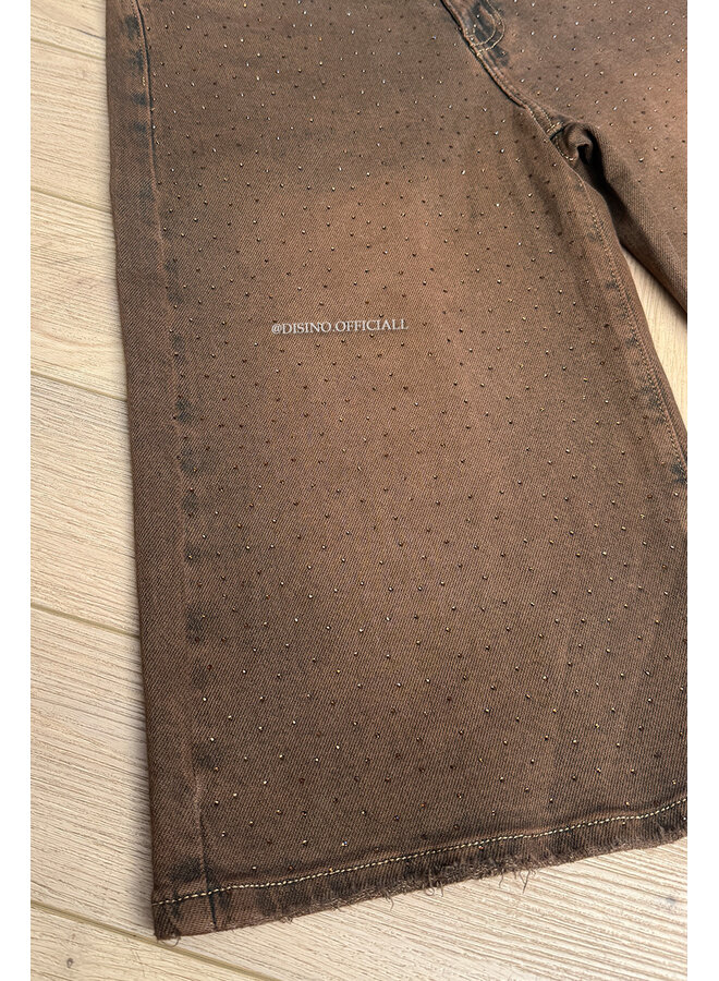 CHOCO - 'AUDREY JORT' - EXCLUSIVE STRETCH DIAMONDS BERMUDA SHORT