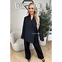 BLACK - 'MAEVA BLAZER SET' - OVERSIZED BOYFRIEND BLAZER + PANTALON SET