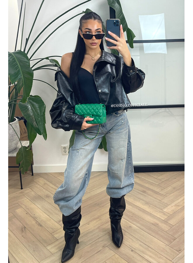 BLACK - 'ZAAR JACKET' - INSPIRED LEATHER JACKET