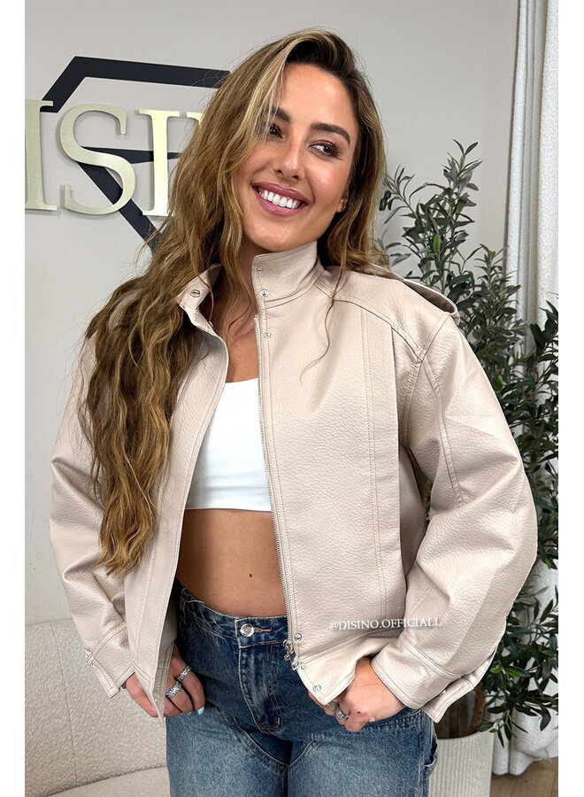 NUDE  - 'ZAAR JACKET' - INSPIRED LEATHER JACKET