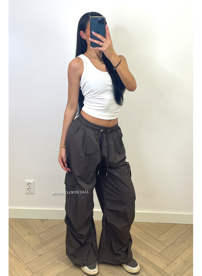 CHOCO - 'CHRISSIE PANTS' - PARACHUTE CARGO PANTS