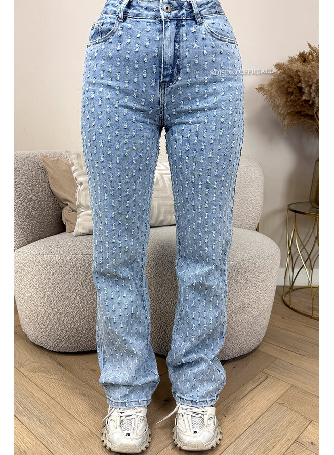 LIGHT BLUE - 'WHITNEY JEANS' - SUPER STRETCH INSPIRED RELIEF STRAIGHT LEG JEANS