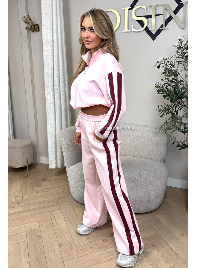 PINK - 'DERYA SET' - PREMIUM QUALITY SWEATER + JOGGER SET