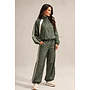 GREEN - 'ALEXIS SET' - STRIPED JOGGER + JACKET SET