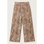 BEIGE - 'BAMBI JEANS' - SUPER STRETCH ANIMAL PRINT WIDE LEG JEANS