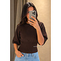CHOCO - 'ILAYDA SHORTSLEEVE' - SNATCHED BELL SLEEVE KNIT TOP