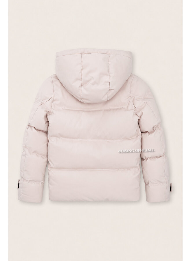 BEIGE - 'ZOEY SHORT COAT' - PREMIUM QUALITY WINTER COAT