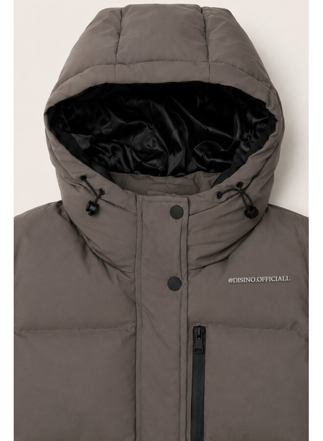 GREY - 'ZOEY SHORT COAT' - PREMIUM QUALITY WINTER COAT