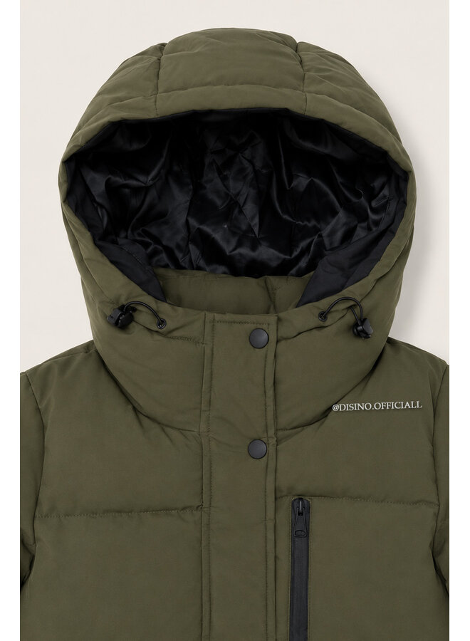 GREEN - 'ZOEY SHORT COAT' - PREMIUM QUALITY WINTER COAT
