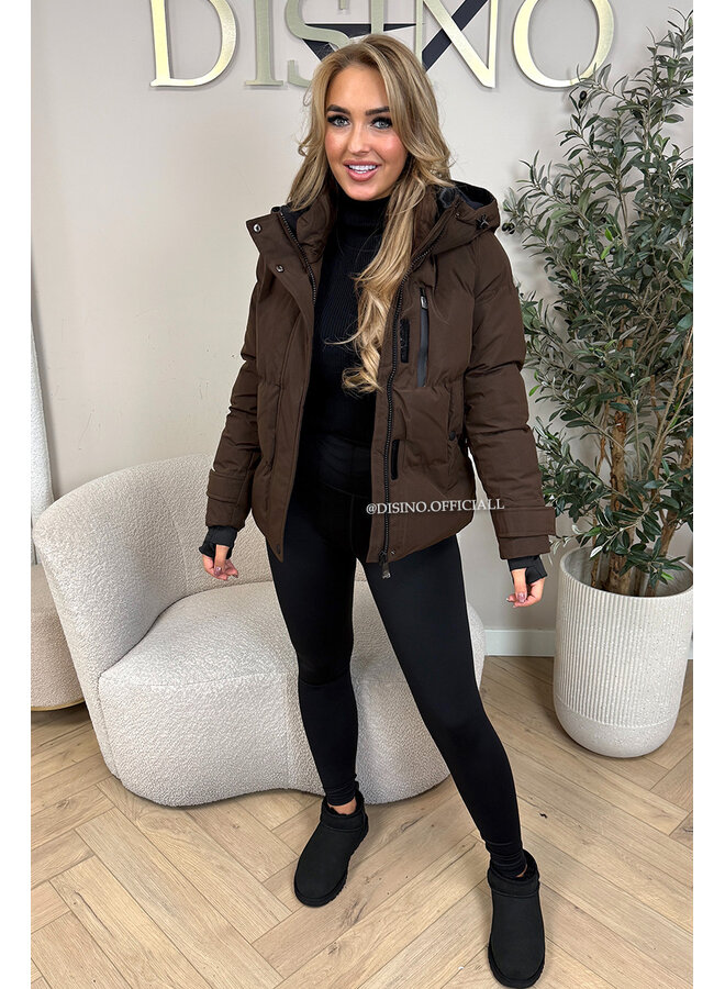 GREY - 'ZOEY SHORT COAT' - PREMIUM QUALITY WINTER COAT