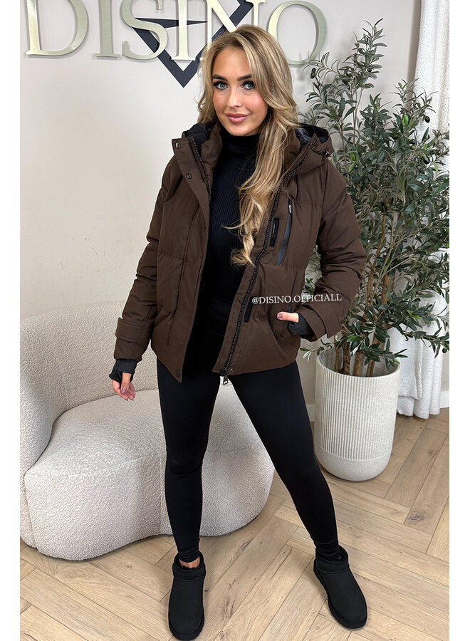 GREY - 'ZOEY SHORT COAT' - PREMIUM QUALITY WINTER COAT