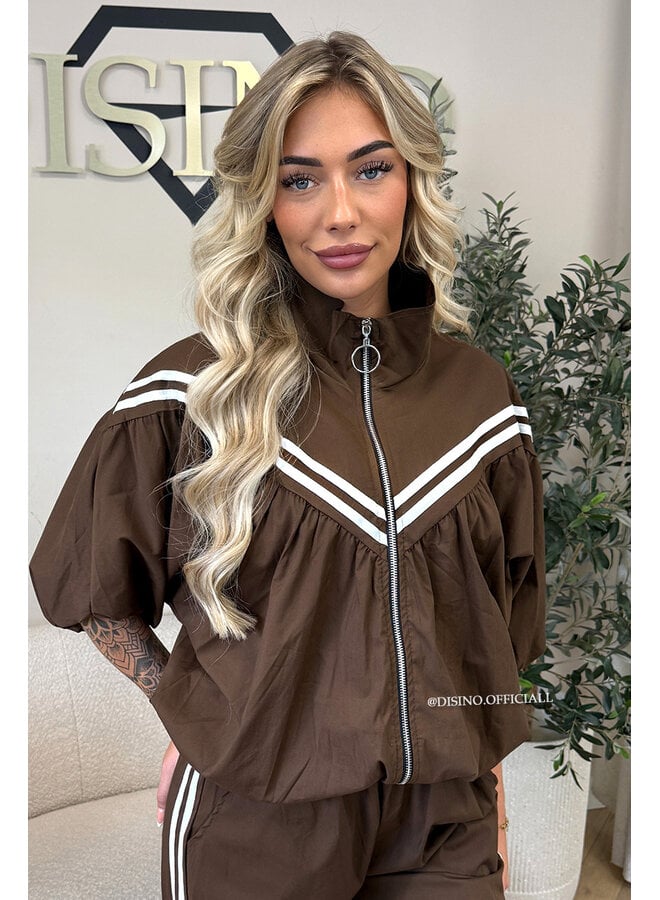 CHOCO - 'ADRIA SET' - STRIPED JACKET + JOGGER SET