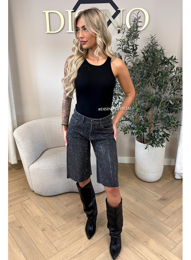 BLACK - 'AVERY BODYSUIT' - SHAPING RACER BODYSUIT