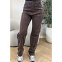 CHOCO - 'CELINA DIAMONDS JEANS' - EXCLUSIVE STRETCH RHINESTONE WIDE LEG JEANS