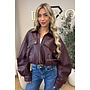 CHERRY - 'ALAYA JACKET' - PREMIUM QUALITY CROPPED LEATHER JACKET