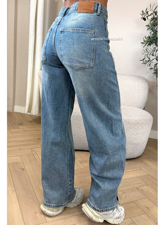 VINTAGE BLUE - 'MADISON JEANS' - CARPENTER CARGO JEANS
