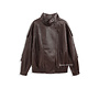 CHOCO - 'ZORA JACKET' - PREMIUM OVERSIZED HIGH NECK LEATHER BOMBER JACKET