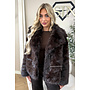 COFFEE - 'SELMA COAT' - FLUFFY FAUX FUR OVERSIZED COAT