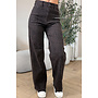 CHOCO - 'LEONA JEANS' - SUPER STRETCH LEOPARD PRINT WIDE LEG JEANS [REGULAR]