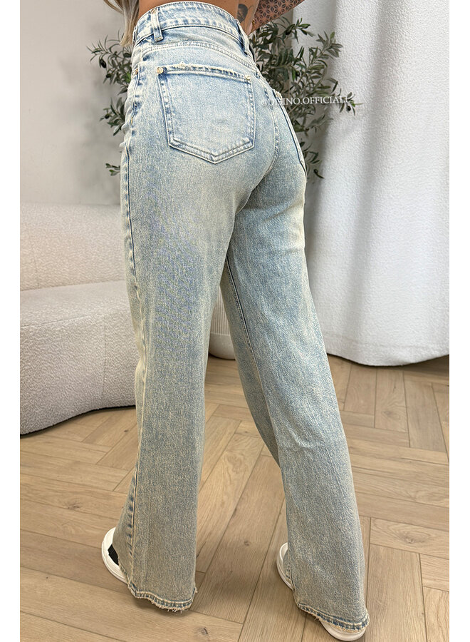 DIRTY BLUE - 'MIAMI JEANS' - PERFECT STRETCH HIGH WAIST JEANS