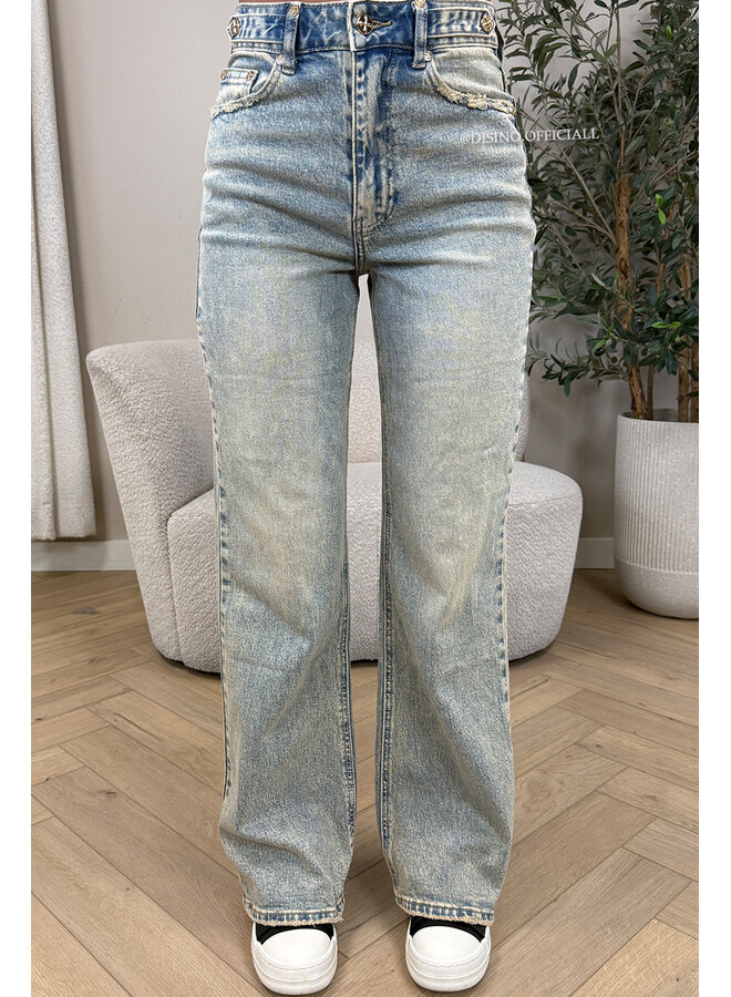 DIRTY BLUE - 'MIAMI JEANS' - PERFECT STRETCH HIGH WAIST JEANS