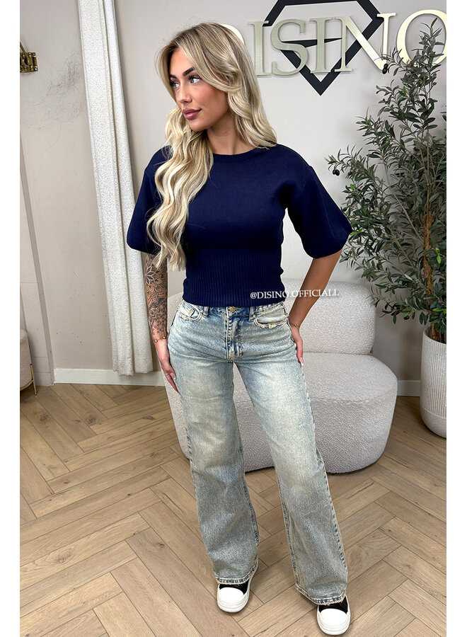 DIRTY BLUE - 'MIAMI JEANS' - PERFECT STRETCH HIGH WAIST JEANS