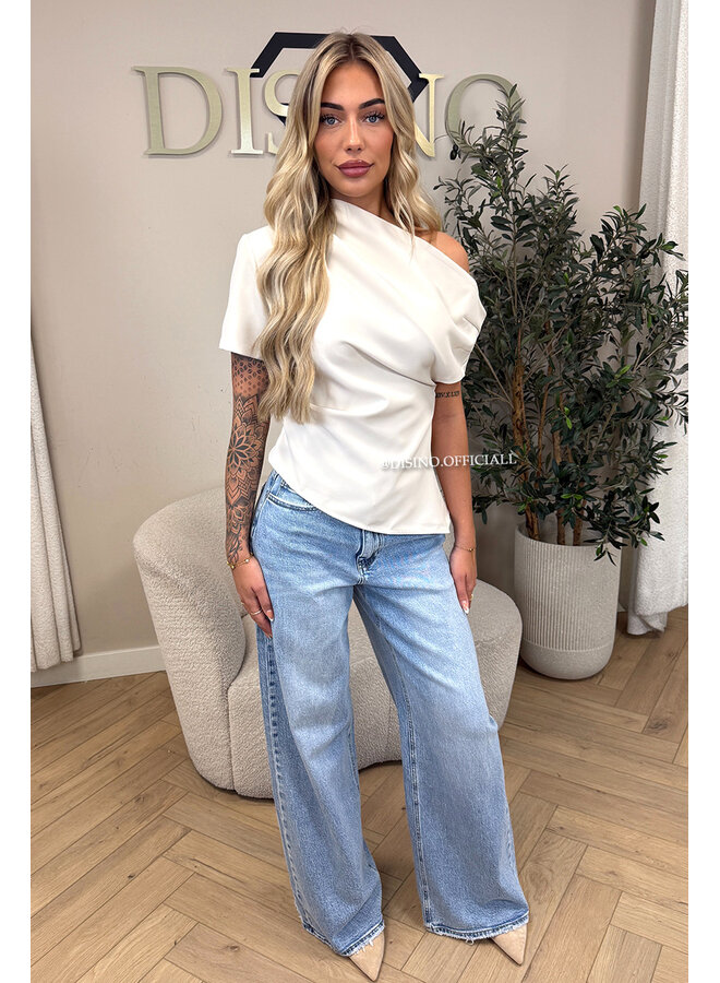 LIGHT BLUE - 'MANILA JEANS' - BAGGY FIT STRETCH JEANS