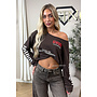 CHOCO - 'MARIEL LONGSLEEVE' - OVERSIZED OFF SHOULDER LONGSLEEVE TOP