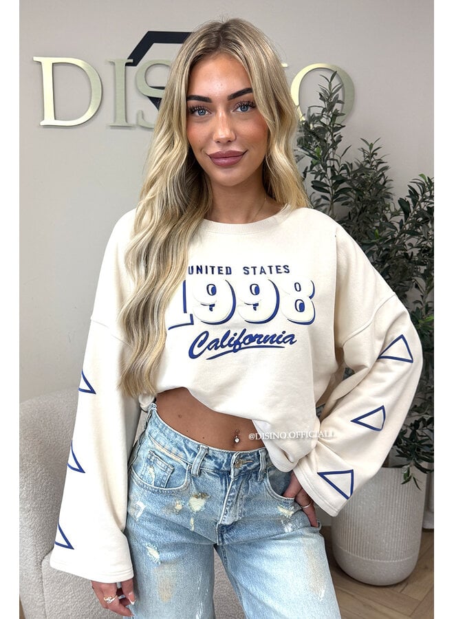 BEIGE - '1998 SWEATER' - OVERSIZED LONGSLEEVE SWEATER